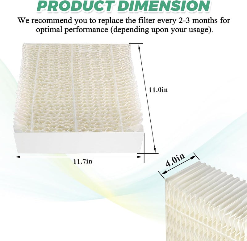 Techecook 1043 Super Humidifier Wick Filters (4 Pack) Replacement for Essick AirCare Evaporative Humidifiers EP9500 EP9700 EP9800 831000 821000 826000 826800 and Bemis Space Saver 800 8000 Series - Image 2